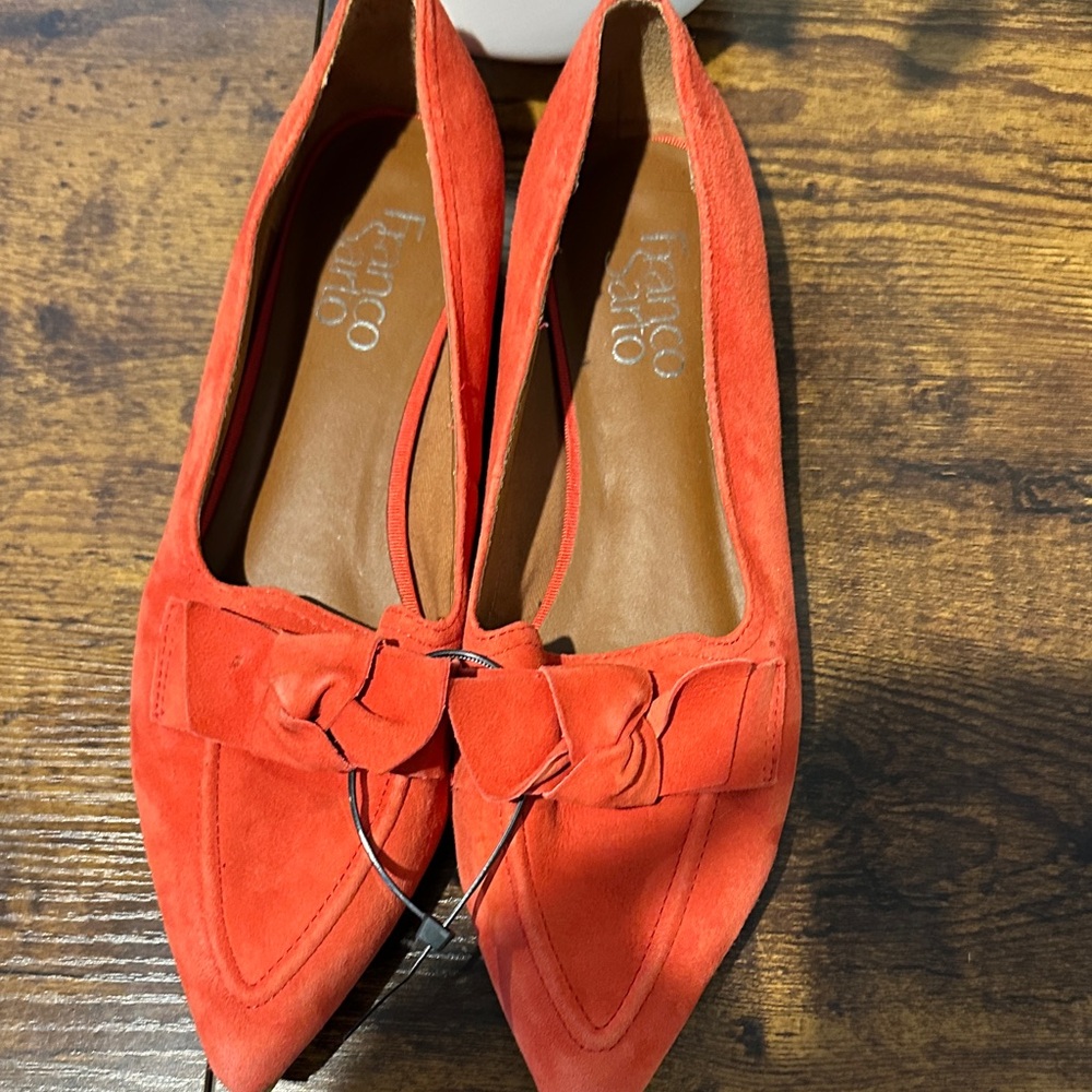 Franco Sarto Women's Bright Orange Flats